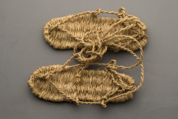 Pair of woven waraji sandals