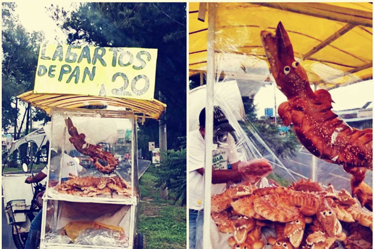 Pan en forma de lagarto