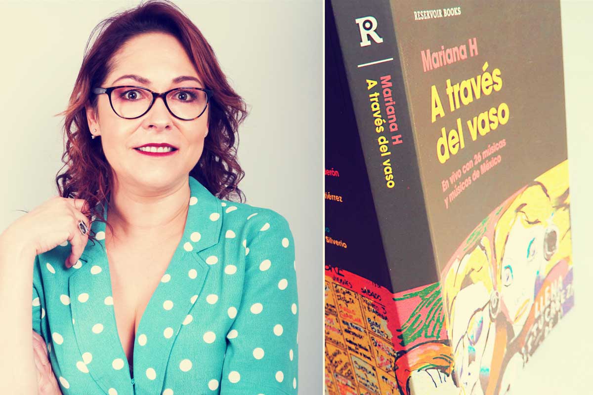 Mariana H y su libro "A través del vaso"