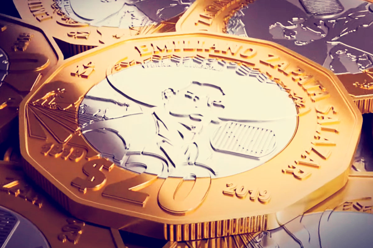 Nueva moneda de Veinte pesos ya circula en México
