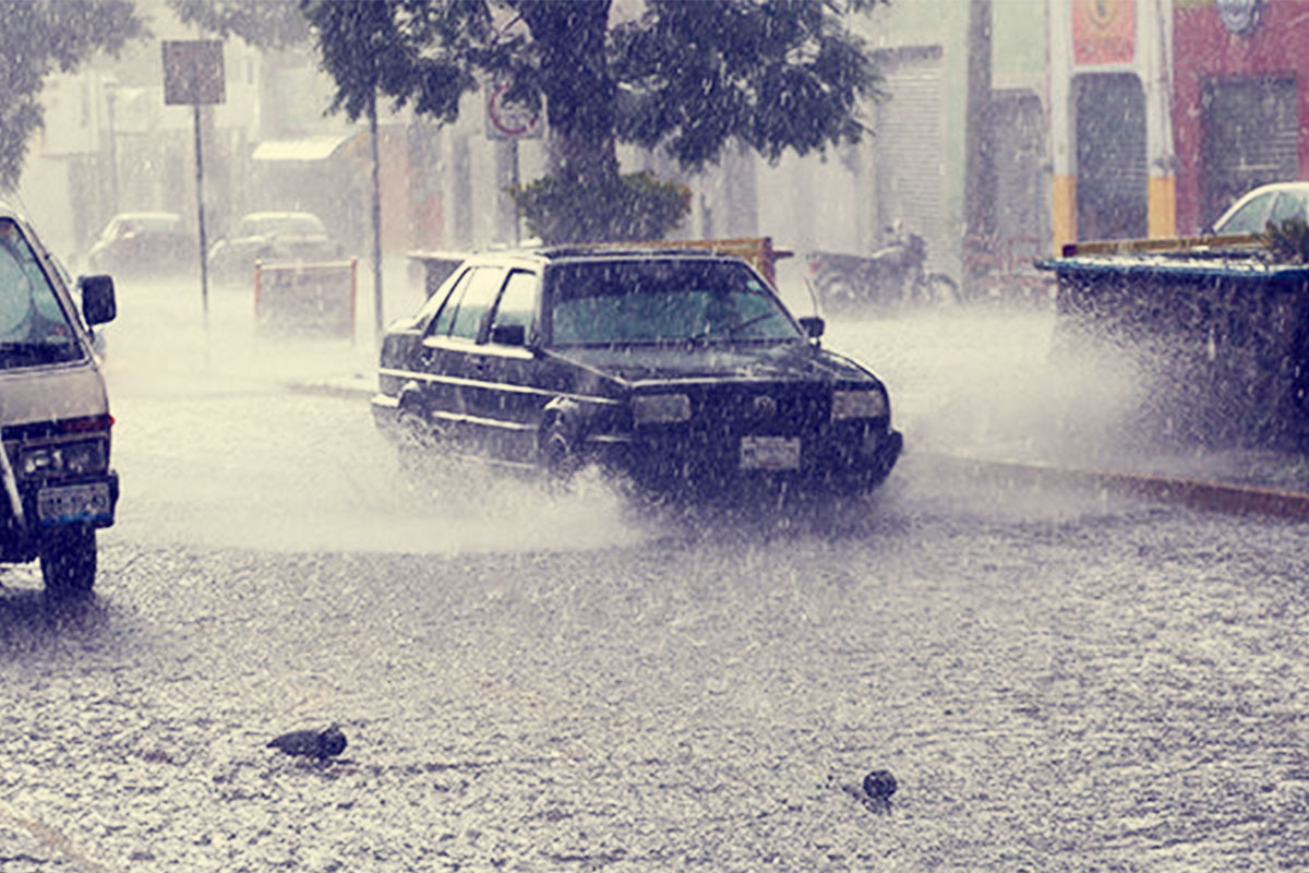 Fuertes lluvias en Puebla