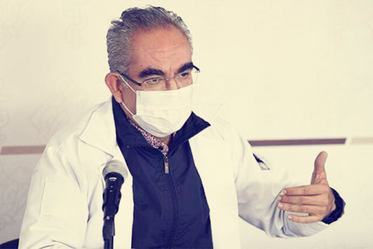 Módulo de vacunación en Puebla