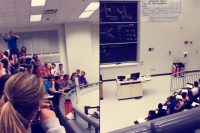 Salva a toda su clase de un examen encestando un tiro imposible