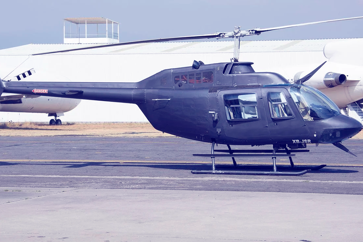 Denuncian el robo de un helicóptero del AICM