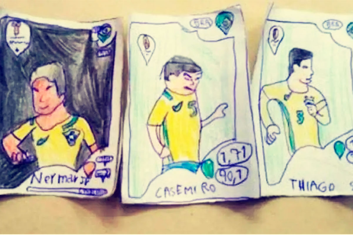 Niño hace su propio álbum del mundial