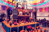 Listo el corredor de ofrendas en la cuidad de Puebla 