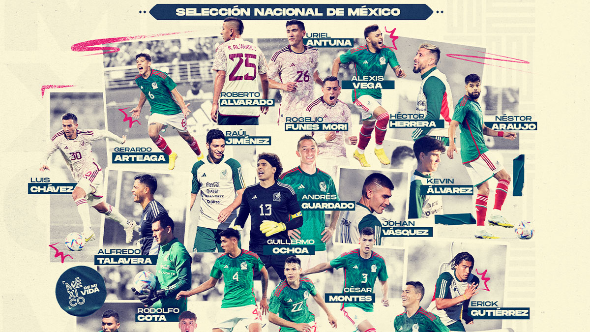 Estos son los 26 mexicanos convocados a Qatar 2022