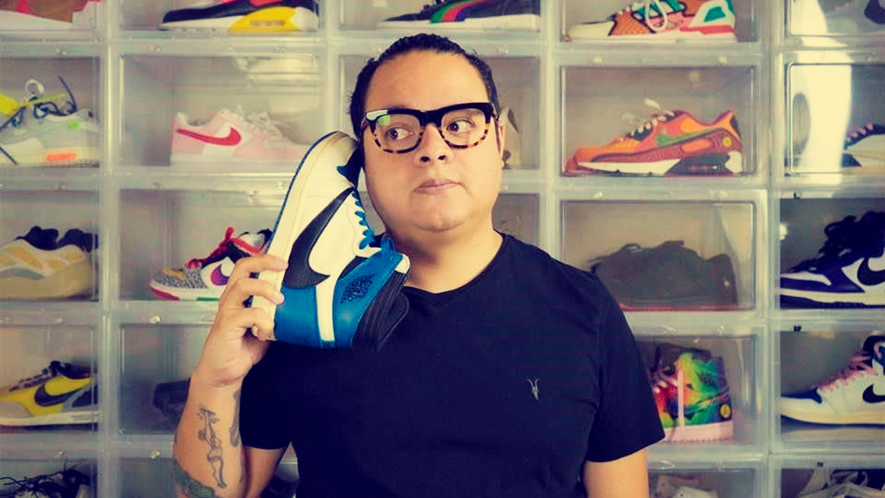 Iván Calderón, coleccionista de sneakers