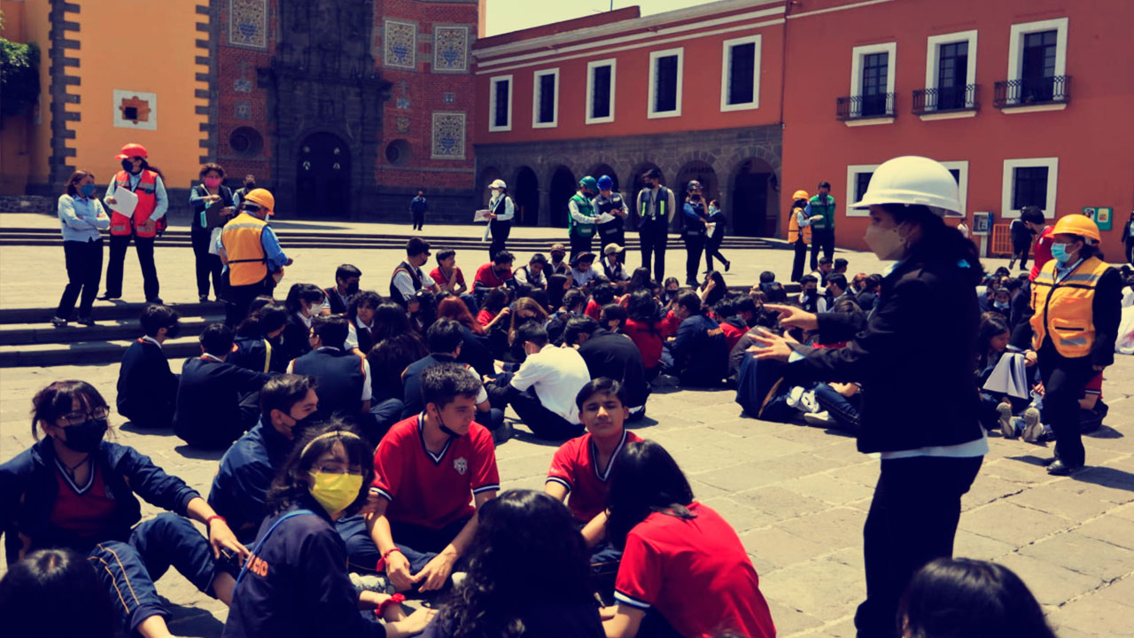 Puebla participó en el simulacro Nacional 