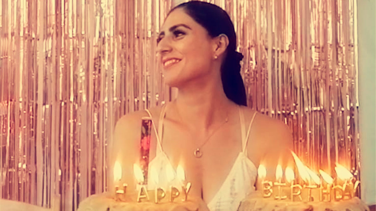 Festejando el cumpleaños de Kairi Herrera