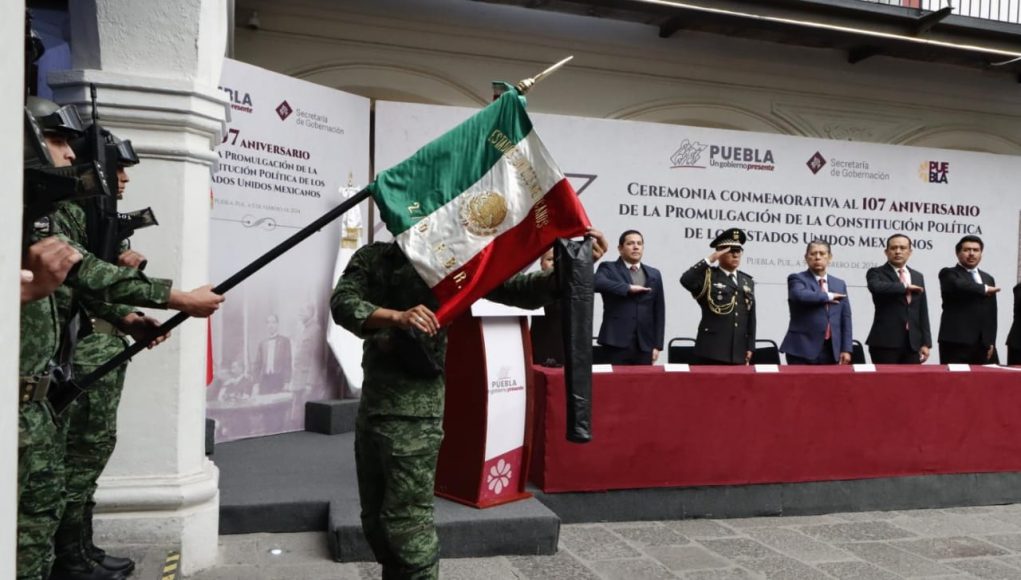 Conmemora gobierno de Puebla 107 Aniversario de la Promulgación de la Constitución Mexicana
