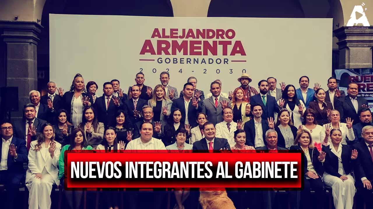 Alejandro Armenta anuncia nuevos integrantes para su gabinete