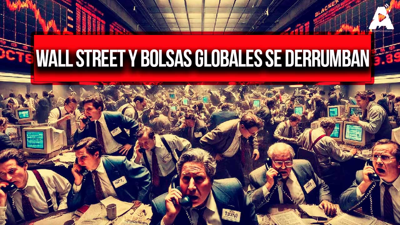 Wall Street y Bolsas Globales se Derrumban por Temor a Recesión en EE. UU.
