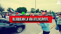 Trabajadores del Poder Judicial bloquean la Vía Atlixcáyotl en protesta contra la reforma de AMLO