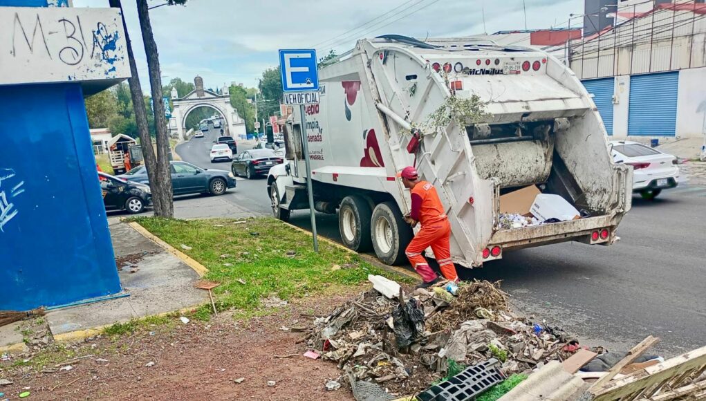 OOSL mantiene recolección de residuos en Puebla durante fiestas