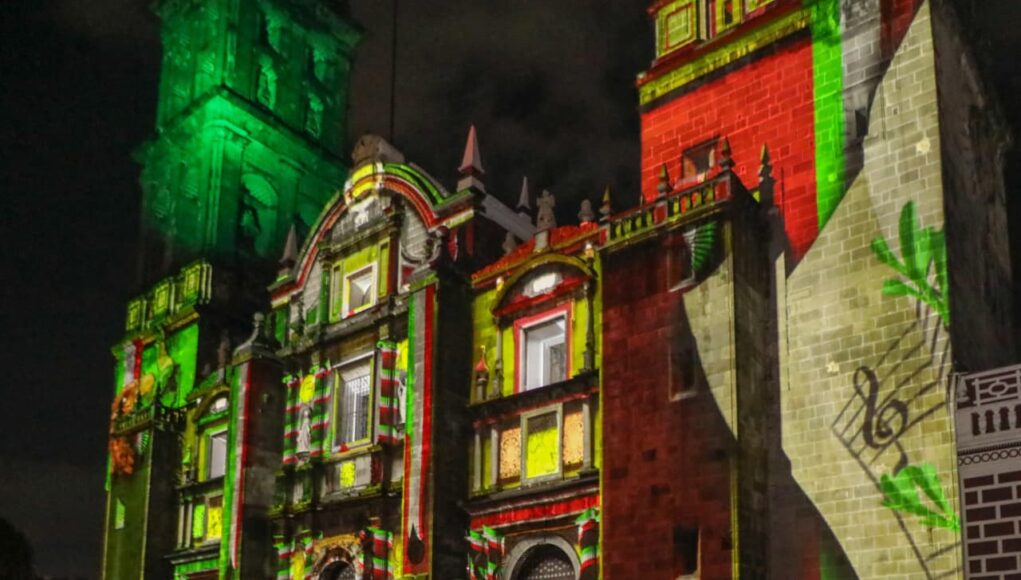 Videomapping Septiembre Brilla en Puebla