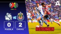Puebla cae 2-0 ante Chivas en el Cuauhtémoc