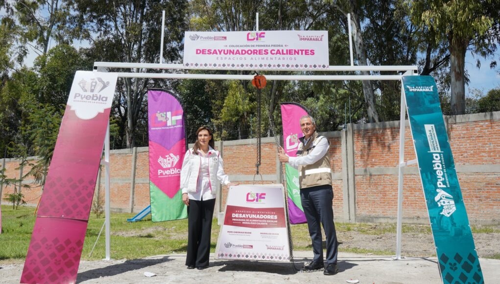 Desayunadores escolares calientes llegan a Puebla Capital