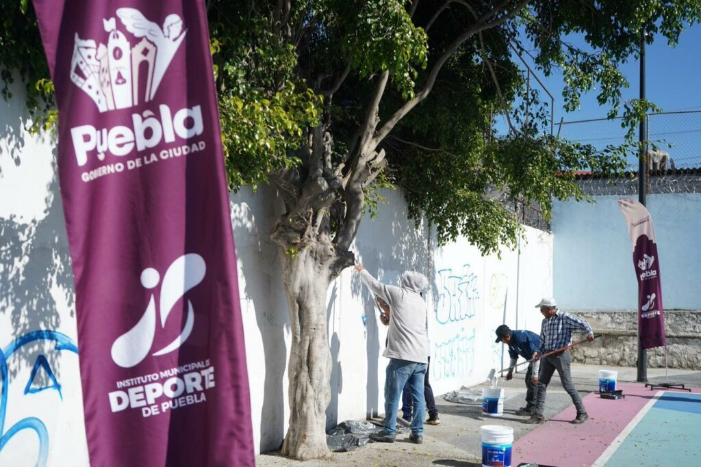 Jornada de pintura en La María | Gobierno de Puebla
