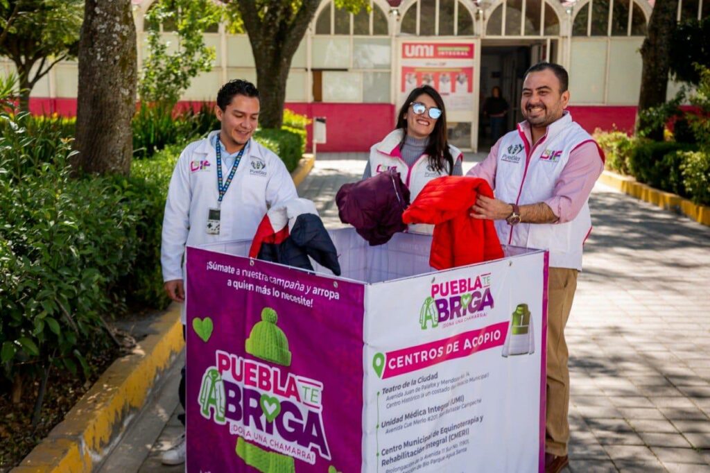 Puebla te abriga: UMI del SMDIF invita a donar chamarras