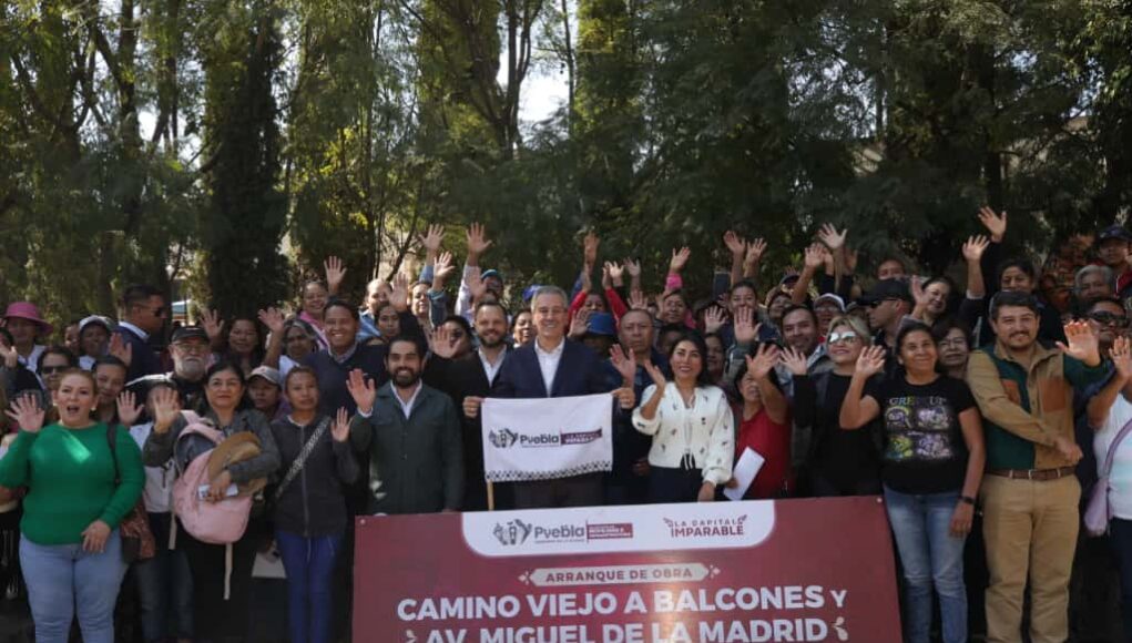 Rehabilitación de Camino Viejo a Balcones arranca en Puebla