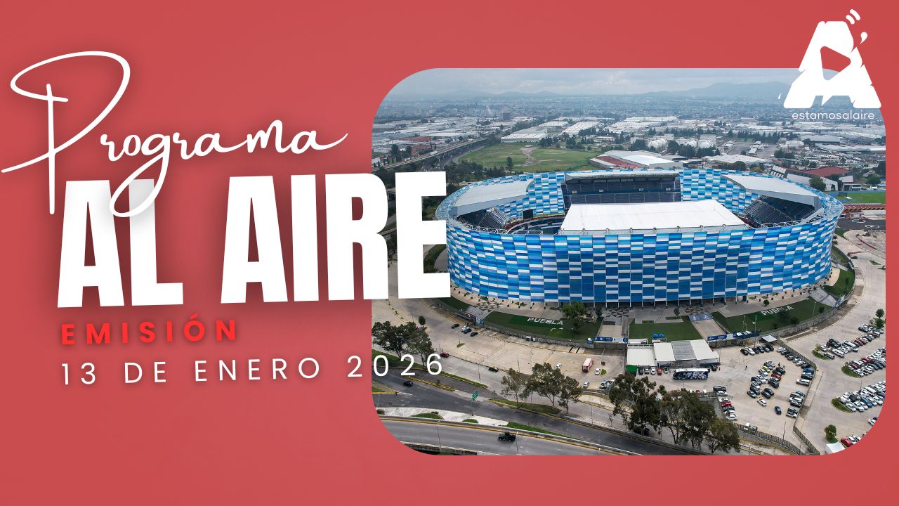 Juan Pablo Cruz, invitado del Club Puebla, visitó y saludó al equipo de Estamos Al Aire