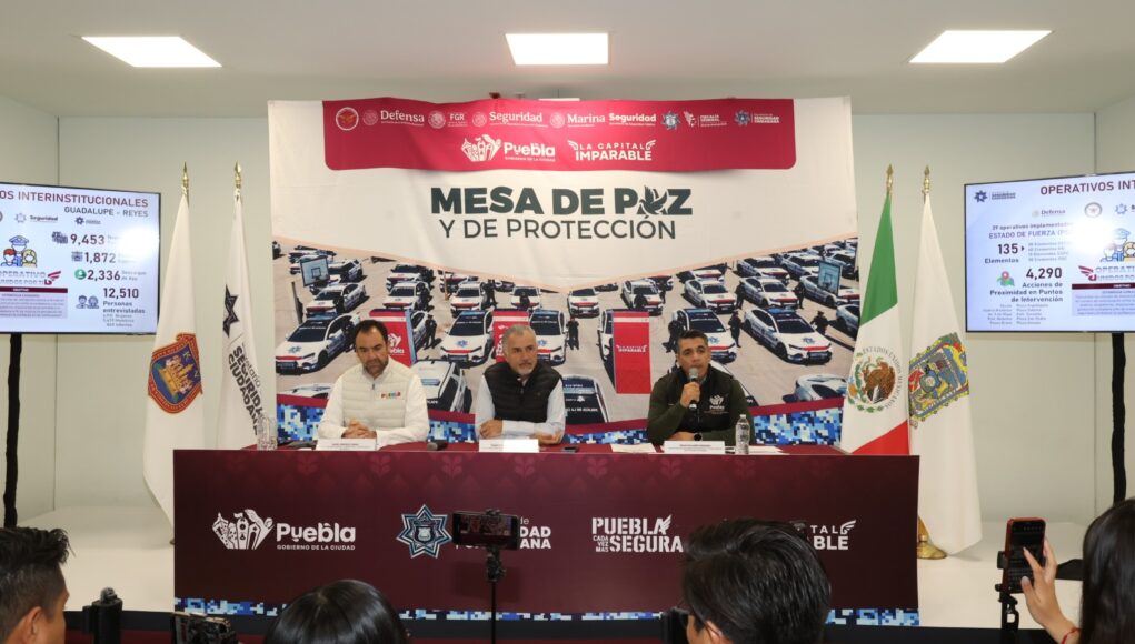 Disminuye 13% la incidencia delictiva en Puebla capital durante 2025: SSC Disminuye 13% la incidencia delictiva en Puebla capital durante 2025: SSC