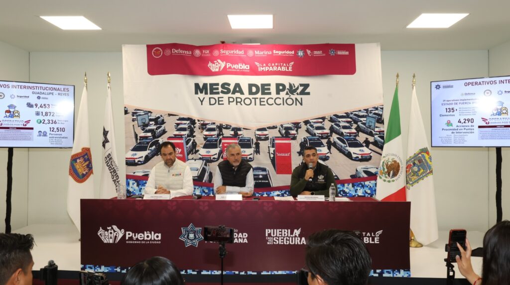 Disminuye 13% la incidencia delictiva en Puebla capital durante 2025: SSC