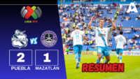 Resumen: Club Puebla vence 2-1 al Mazatlán FC en la Jornada 2 de la Liga MX