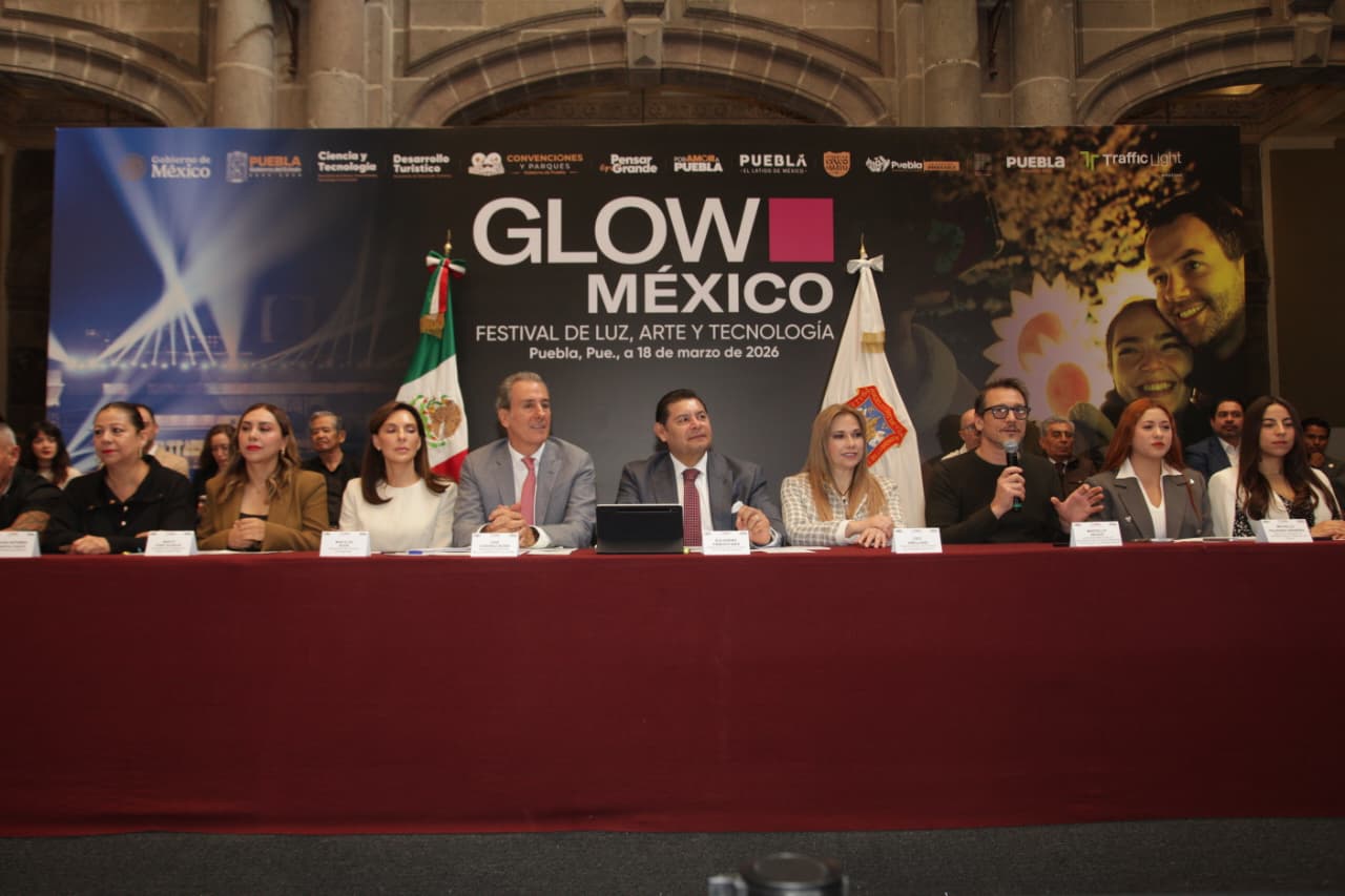 Glow México 2026 Puebla festival de luz