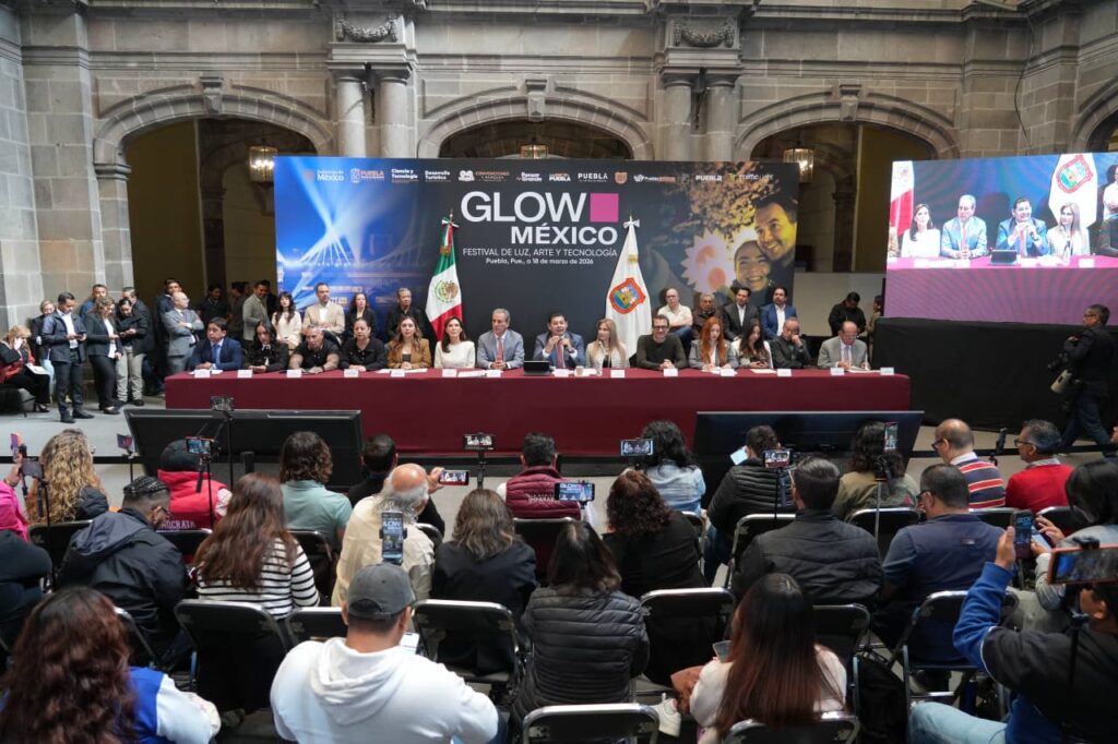 Glow México 2026 Puebla festival de luz