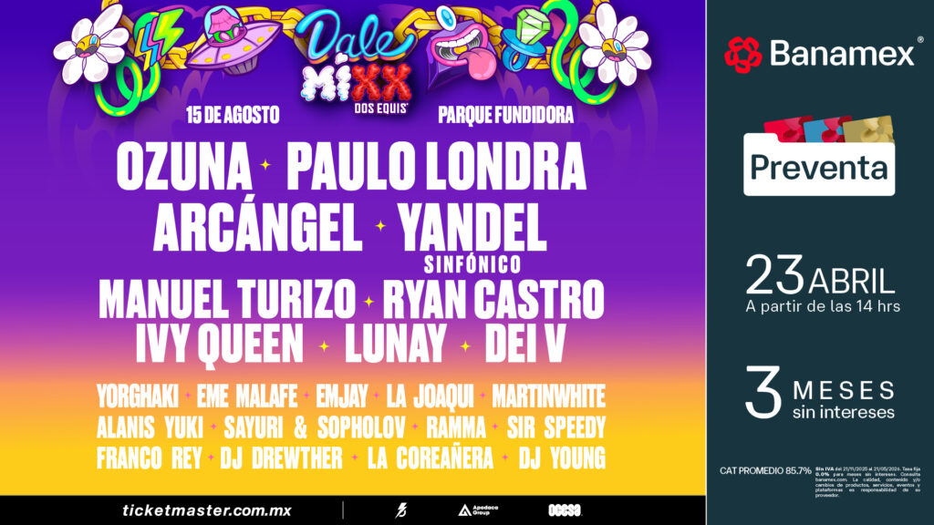 Dale Mixx 2026 llega a Monterrey con lineup urbano legendario