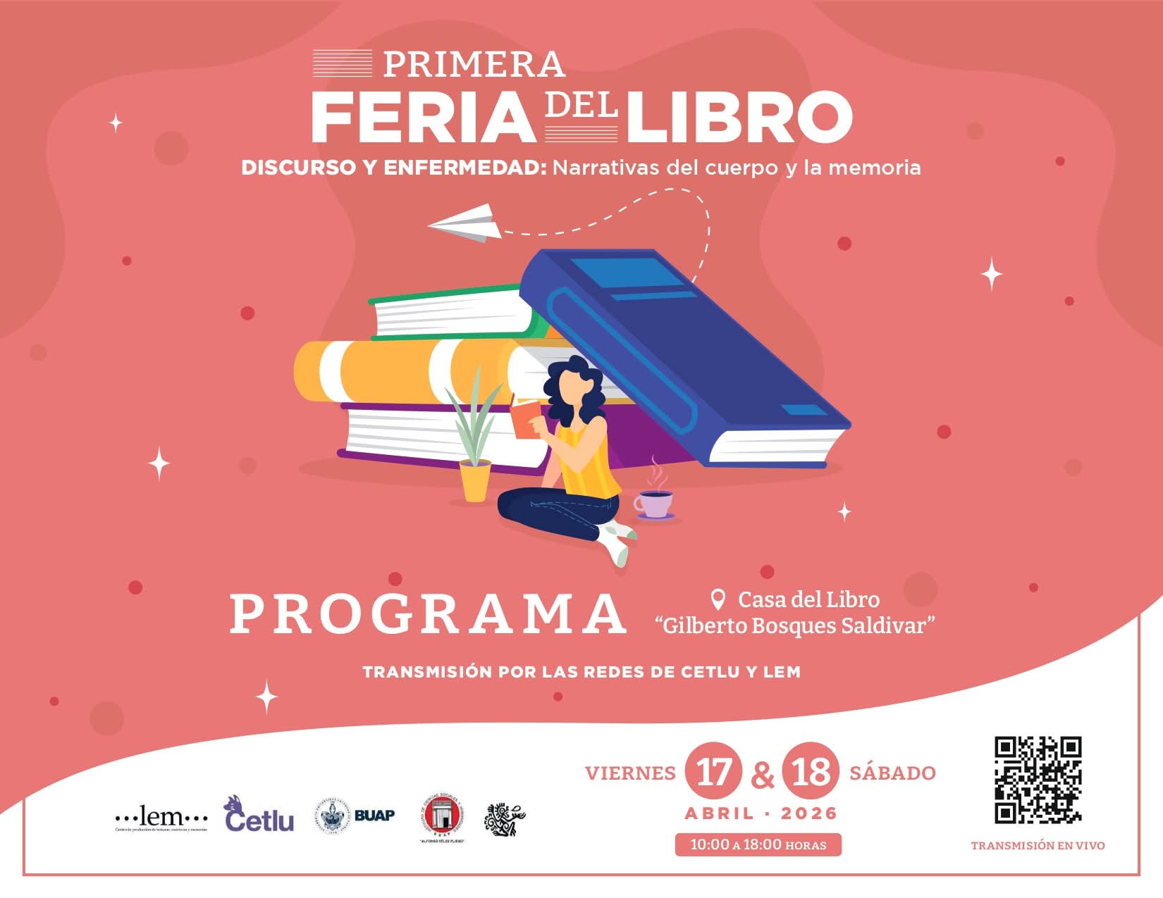Feria del Libro sobre salud y memoria llega a Puebla