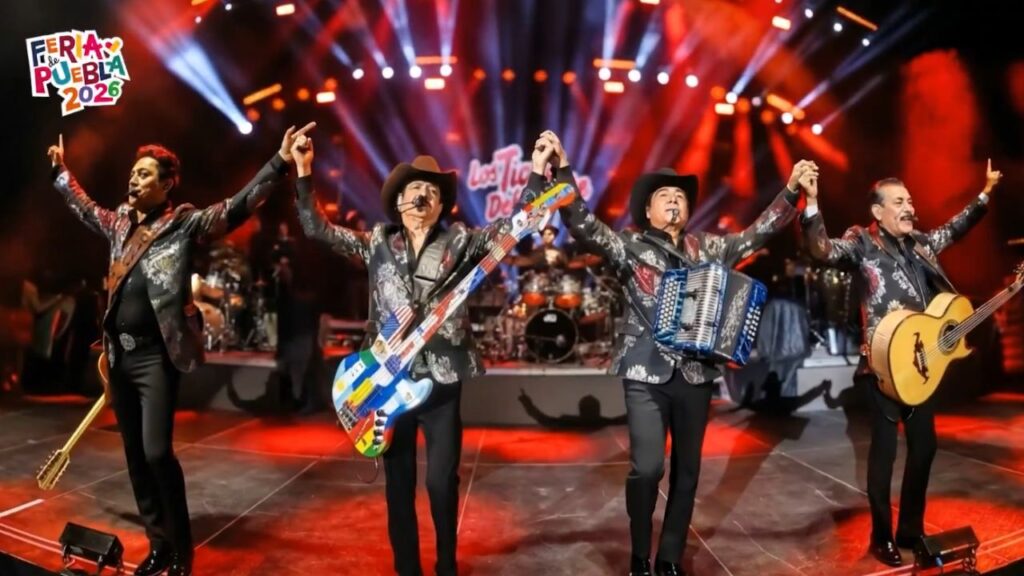 Lokko Pipe en la Feria de Puebla previo al concierto de Los Tigres del Norte