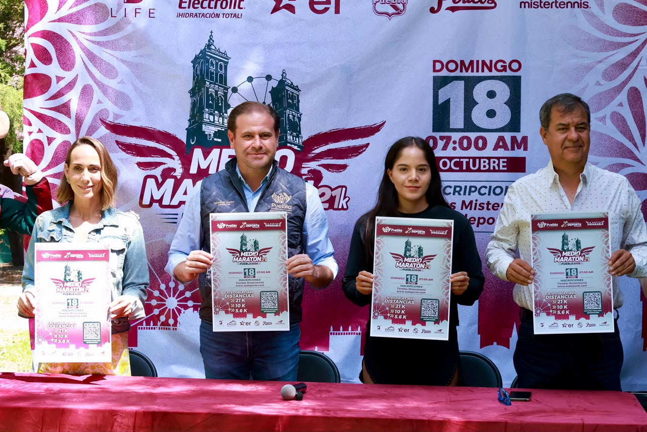 Anuncia Gobierno de Pepe Chedraui el Medio Maratón Puebla 21K 2026