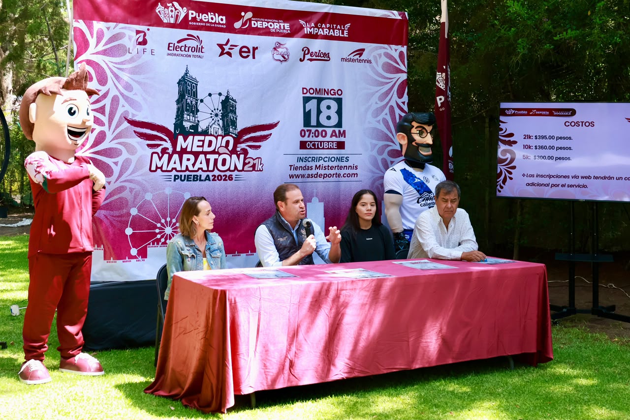 Anuncia Gobierno de Pepe Chedraui el Medio Maratón Puebla 21K 2026