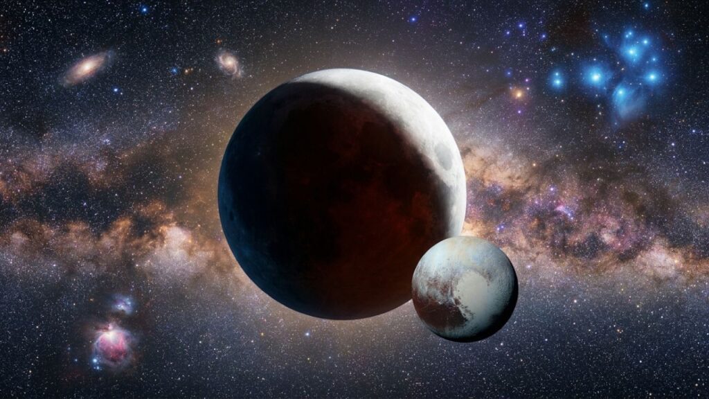 Eclipse lunar y 20 años de Plutón como planeta enano