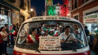 Transporte nocturno para el Grito en Puebla 2026