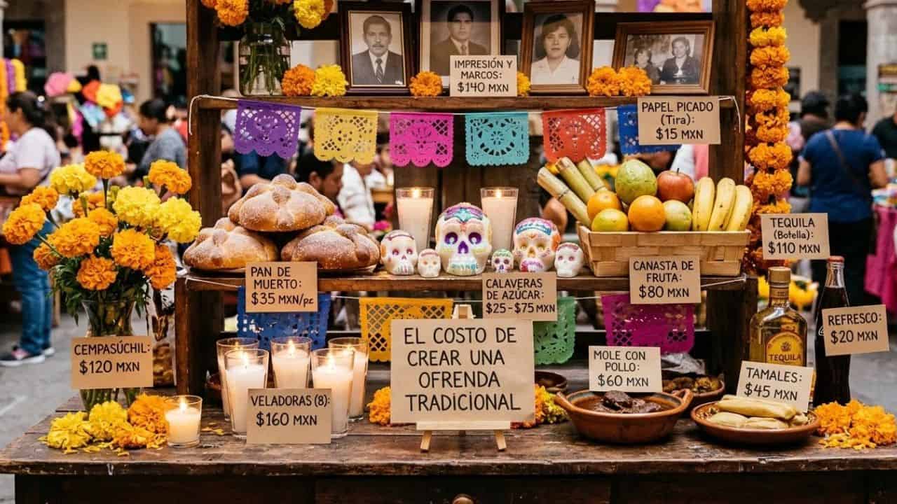 ¿Cuánto cuesta poner una ofrenda en Puebla en 2026?