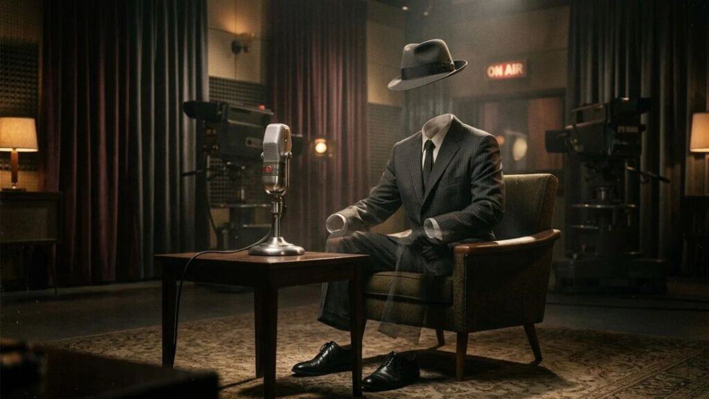 El hombre invisible visita el estudio de Al Aire