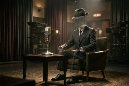 El hombre invisible visita el estudio de Al Aire