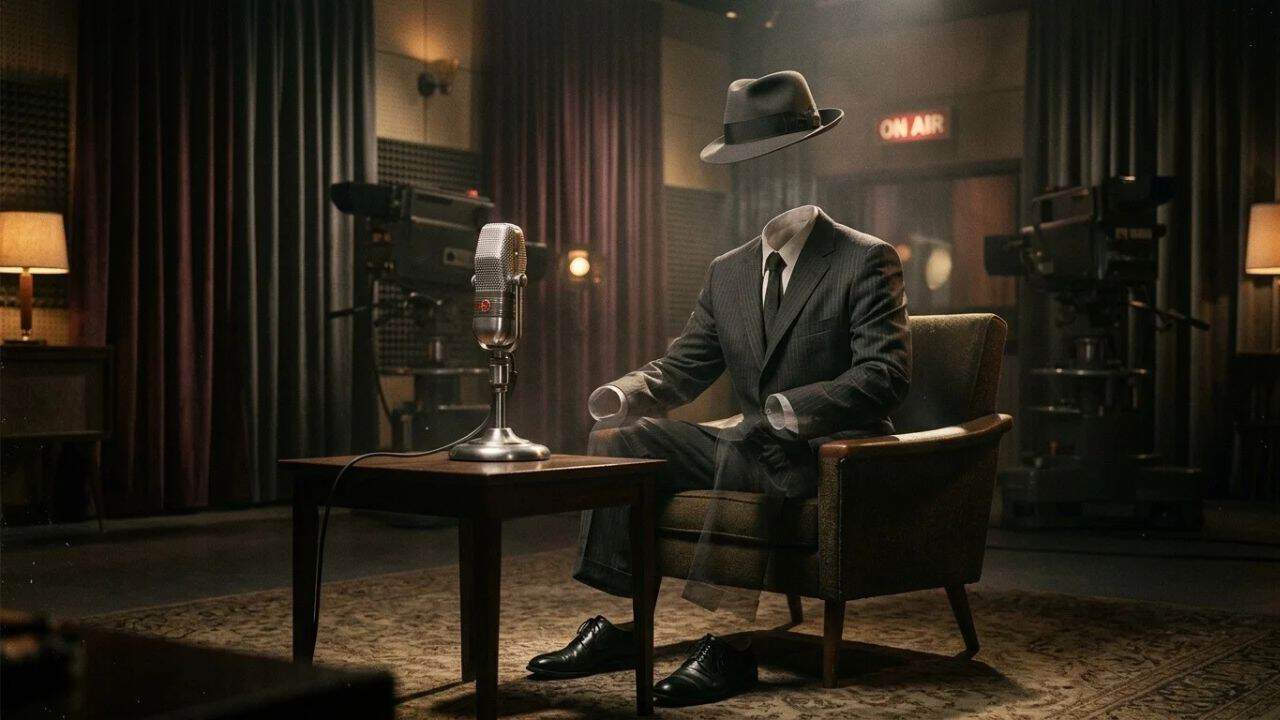 El hombre invisible visita el estudio de Al Aire